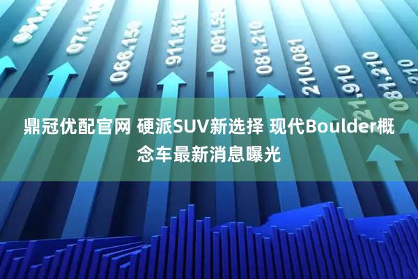 鼎冠优配官网 硬派SUV新选择 现代Boulder概念车最新消息曝光